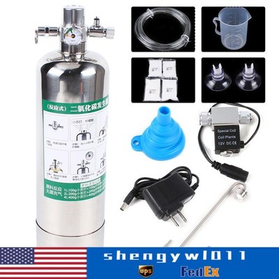 Aquarium Plants Co2 Generator System Kit Carbon Dioxide Reactor Cylinder