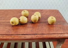 Dollhouse Yellow Apples Set of 6 1:12 Scale Miniatures Kitchen Food Fruits