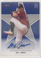 2020 Leaf Perfect Game National Showcase Blue Shimmer 1/1 Sky Jones Auto 0c6
