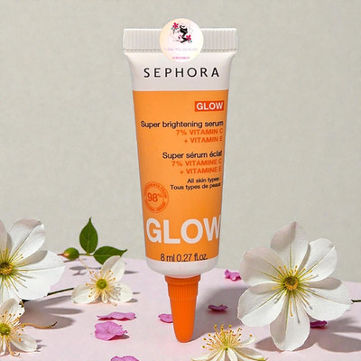 Sephora Glow Super Brightening Serum With Vitamin C &E 8 ml/.27 oz Sample Size