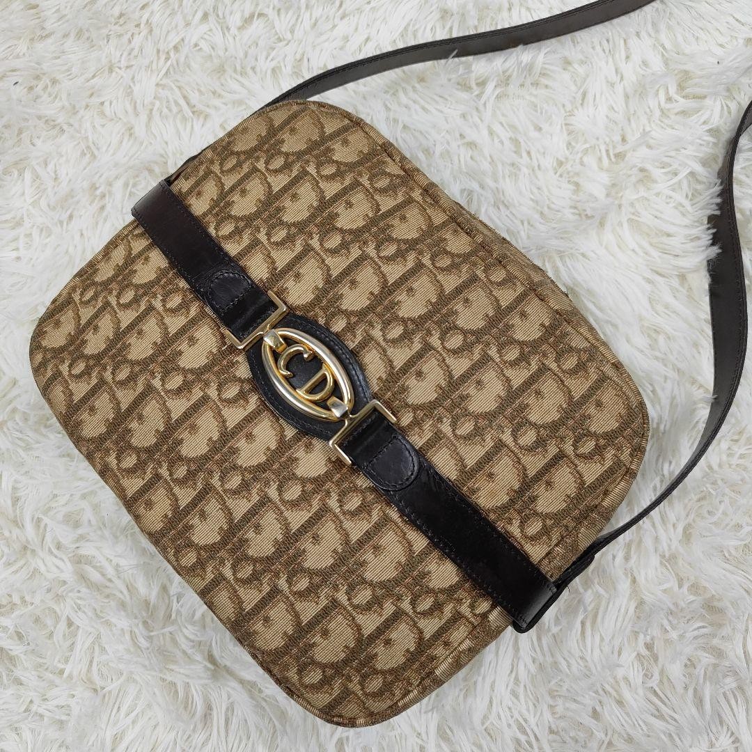 Dior Trotter Camera Bag Canvas Beige Authentic Used From Japan