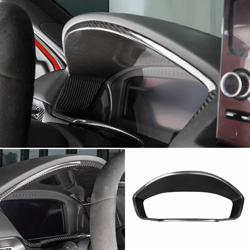 Dry Carbon Fiber Instrument Panel Frame Cover Trim For Honda Civic Type R Fl5