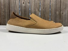 OLUKAI Pehuea Leather Women's Slip-On Shoes Size 10 Casual Premium Leather