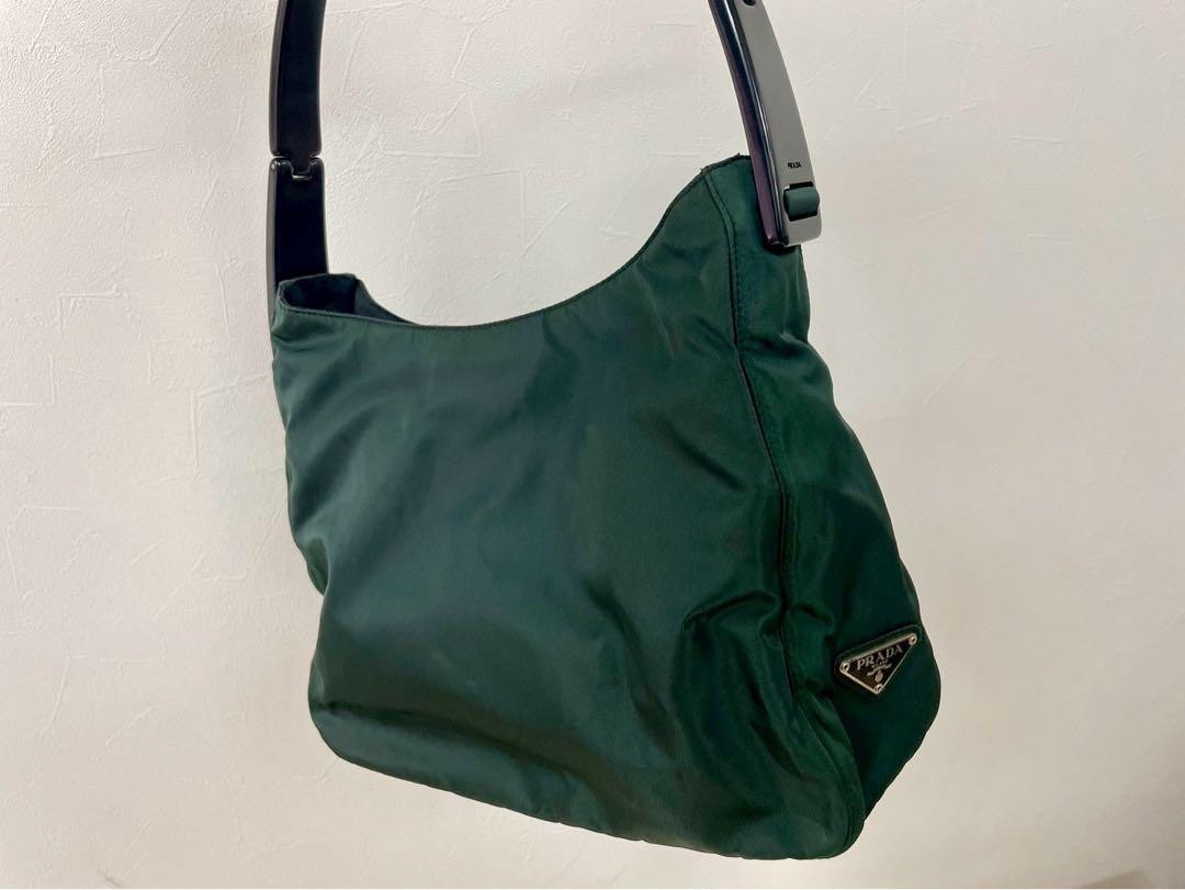 Prada Green Triangle Logo One Shoulder Bag Japan Import