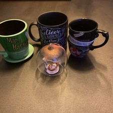 Official Disney Mugs X3 and Tinkerbell Christmas Bauble