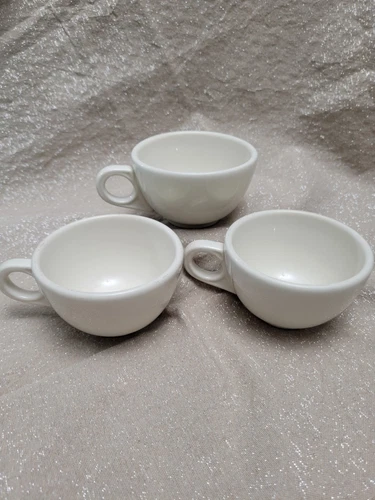 HOMER LAUGHLIN RESTAURANTWEAR IVORY CUPS WHITE COFFEE CUP CLASSIC 