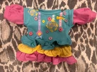 1989 Cabbage Patch Kids Doll Designer Line Ruffle Sweater Dress Cpk