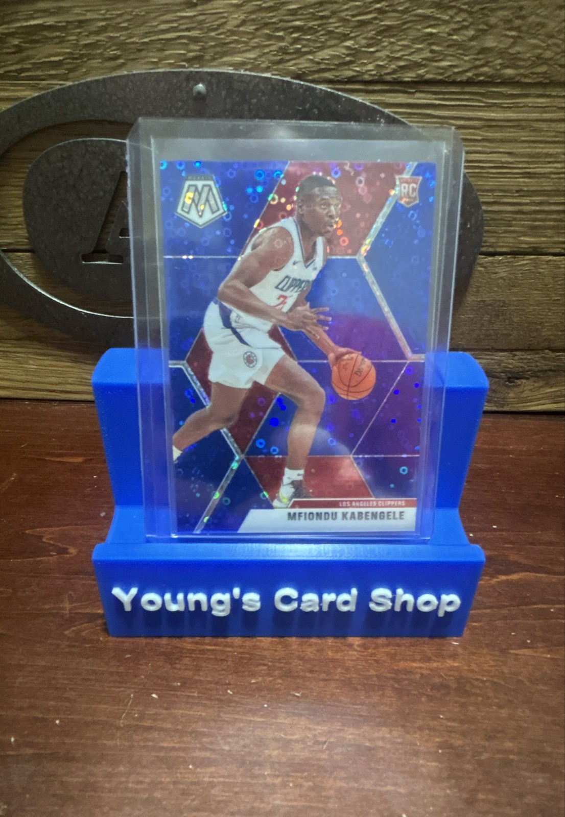 2019-20 Panini Mosaic - Rookies Mfiondu Kabengele #218 Blue Fast Break Prizm /85