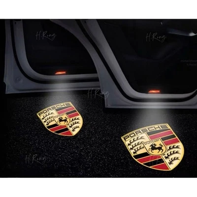 2 LUCI PROJETTORI SOTTO PORTA PER PORSCHE CAYENNE MACAN BOXTER CAYMAN