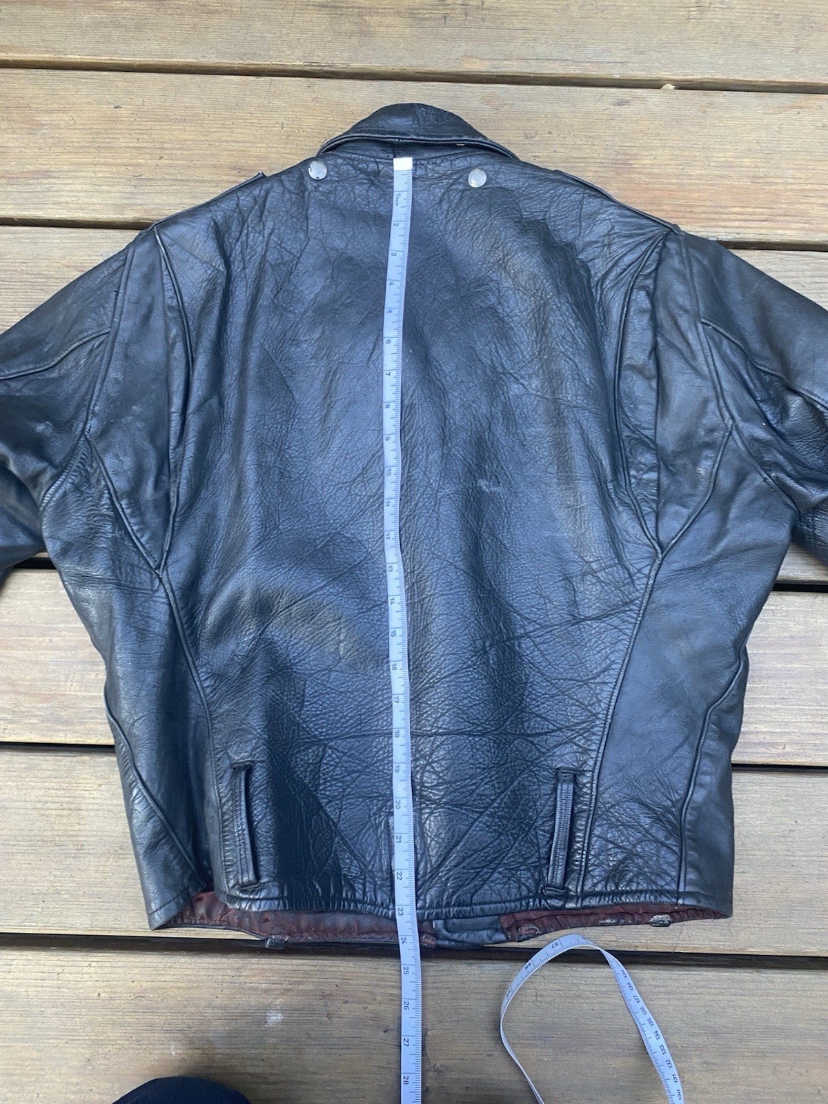 Harley Davidson Cycle Champ vintage leather jacket Horsehide 42