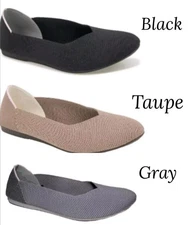 JSport Women Doreen Flats Fabric Ballet Shoes Black, Taupe, Gray New With Box!