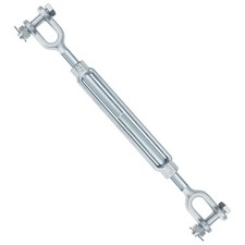 3/4" Jaw Jaw Turnbuckle Galvanized Jaw and Jaw Turnbuckle, Jaw Jaw Closed Bod...