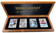 1998 Eddie Murray Signature Series Porcelain 3 Card Set Inscribed Auto #/504