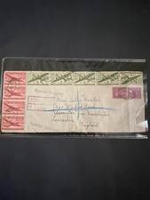 USA 1940s Transatlantic Registered Special Delivery Cover to UK, High Franking