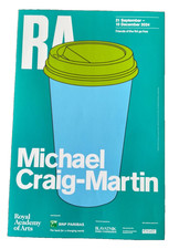 Michael Craig-Martin Untitled (Papercup) Mini Poster 38.1x25.4cm Exhibition Art