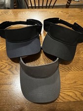 Unisex Visors, Set Of 3, Grey, Black, Navy, NWOT