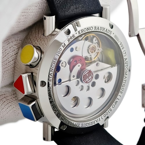ALAIN SILBERSTEIN Chronobauhaus Day Date KB111 Black Chronograph Limited E - Picture 6 of 6