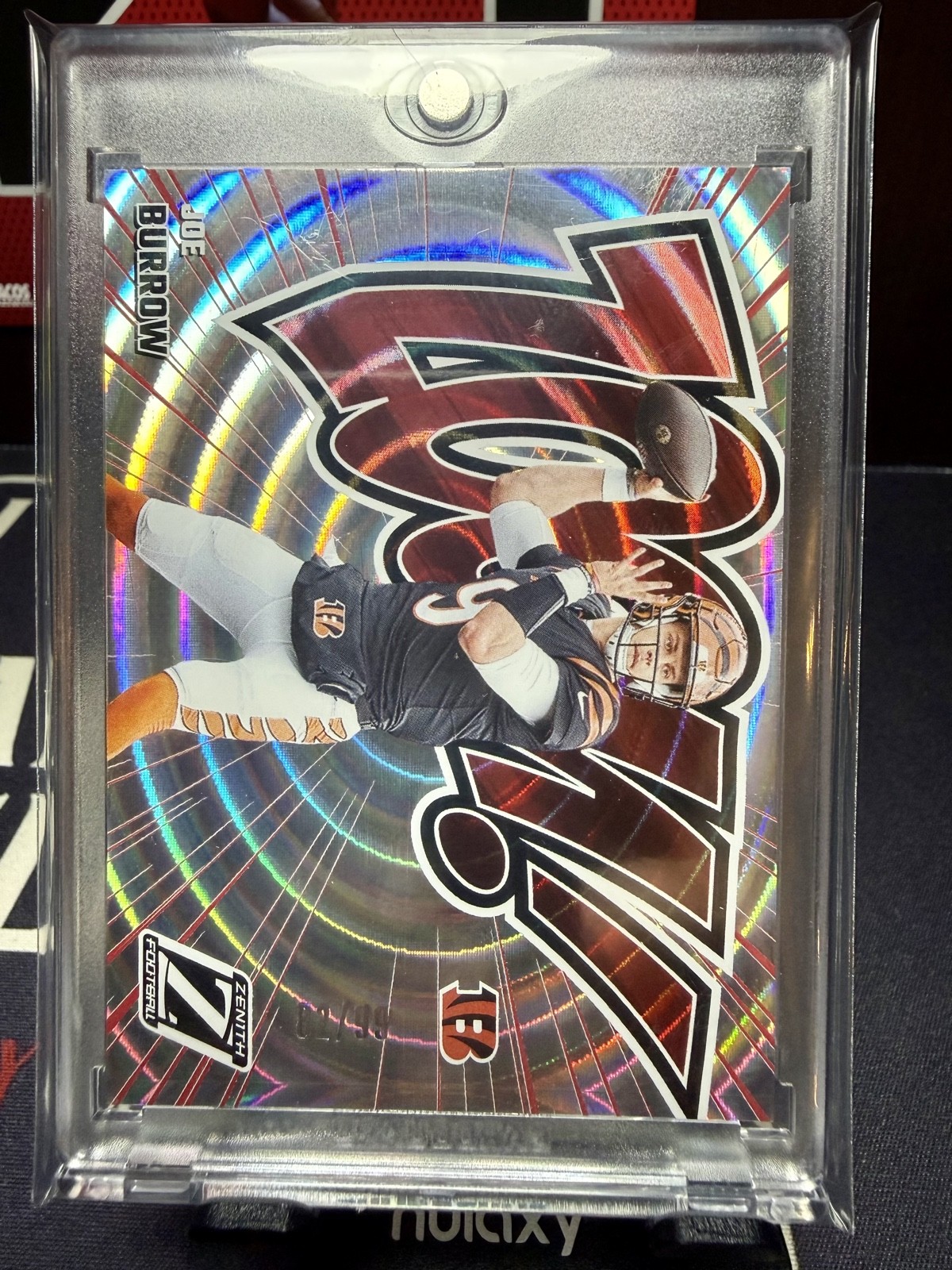 Joe Burrow #3 Football Cards 2024 Panini Zenith Zoom Red trading card — raw and PSA graded price guide