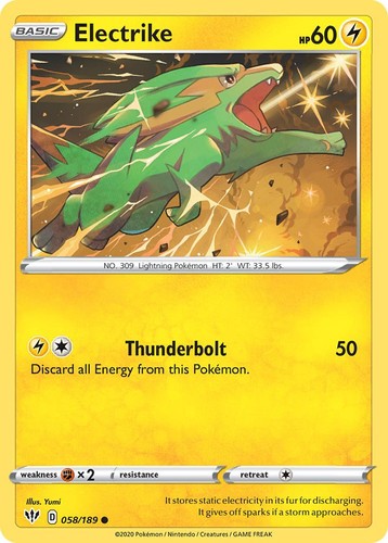 Lightning Type Pokemon, Pokemon Cards, Pokemon TCG, Variety Listing 1 - Bild 106 von 184