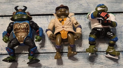 Vintage 90's TMNT Teenage Mutant Ninja Turtles Playmates Toys Figure Lot 3
