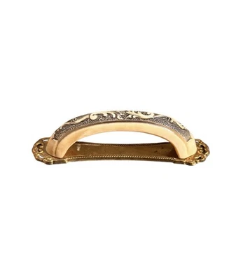 Maniglia In Ottone Vintage A Doppio Foro Per Cassetti E Ante, Elegante E Resistente