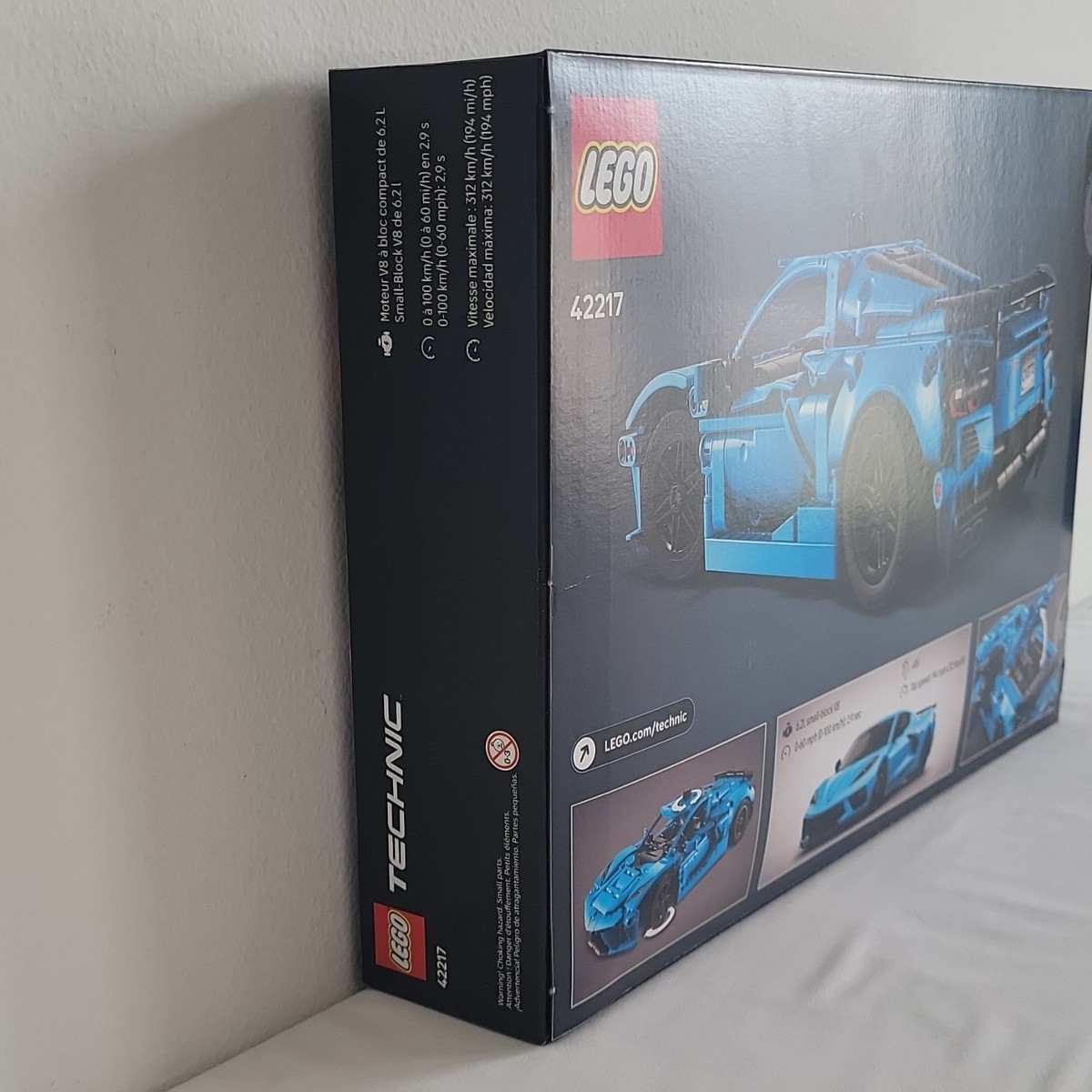 LEGO TECHNIC Chevrolet Corvette Stingray 42217, 732 Pieces, Box
