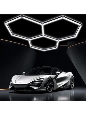 Hexagon LED Garagenleuchten, Hexagon LED Deckenleuchte, 6500K superhell
