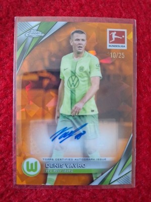 24/25 Topps Chrome Bundesliga Denis Vavro Auto /25 - VfL Wolfsburg