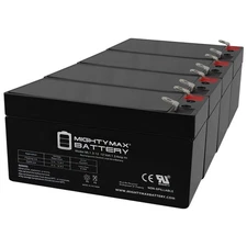 Mighty Max 12V 1.3Ah Battery Replacement for Topin TP12-1.3 - 4 Pack