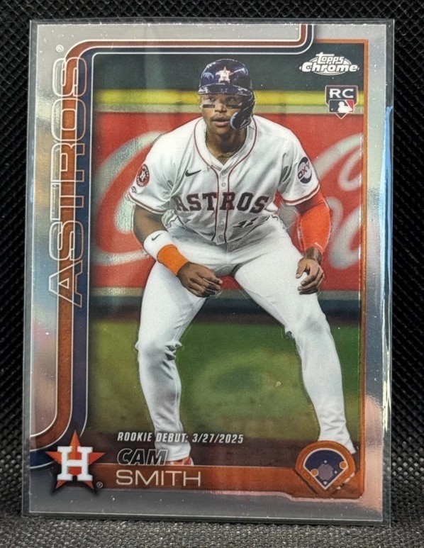 Cam Smith 2025 Topps Chrome Update Rookie Debut RC #USC19 - Houston Astros