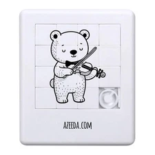 'Cute Bear Playing Violin' Sliding Puzzle (PZ00040485)