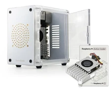Mini PC Case for Raspberry Pi 5 â€“ Side Door Access with Official Active Coole