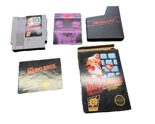 NES SUPER MARIO BROS. 5 SCREW HANGTAB CIB / VINTAGE NINTENDO GAMES / NES GAMES