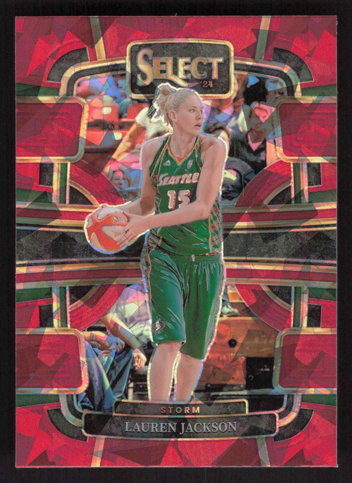 Lauren Jackson 2024 Select WNBA #SG-LJ Signatures White Ice /25