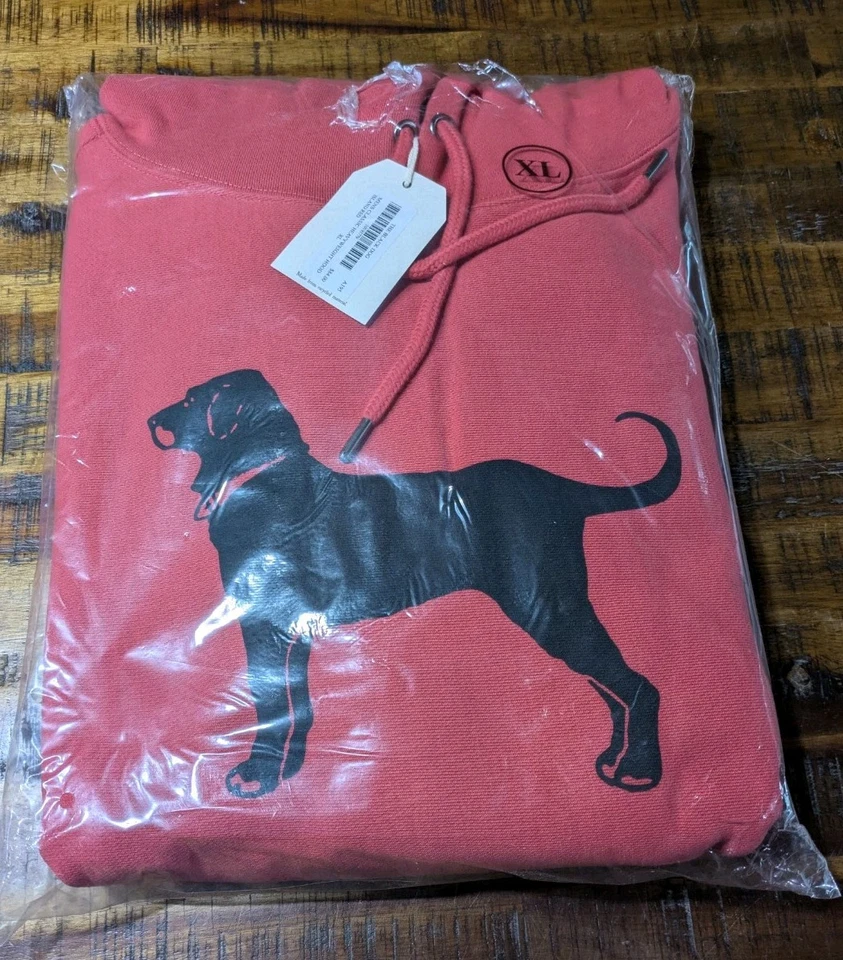 Толстовка с капюшоном мужская The Black Dog Legacy классическая тяжелая размер XXL Island красная - Изображение 2 из 4