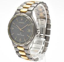 [EXC+5] LONGINES Conquest V.H.P L1.613.9 Orologio Uomo Quarzo Grigio 33mm dal GIAPPONE