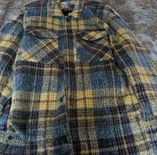 NEW REGULAR FIT CHECK QUILTED SHACKET SIZE LARGE - RRP £75 - RIVER ISLAND 