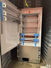 Bertazzoni Heritage Series 36 inch built-in Bottom Mount Refrigerator with ice