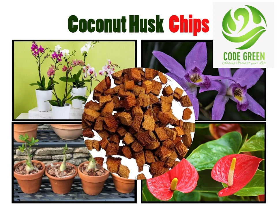 Coconut Husk chips 100% Natural Organic dry Fiber Anthodium orchid growingMedium - Image 3 of 4