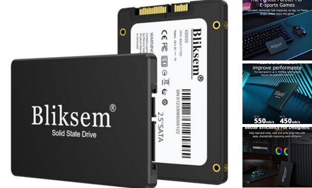 SSD 128GB SATA III 6Gb/s Internal Solid State Drive 2.5″ Black 128GB-image