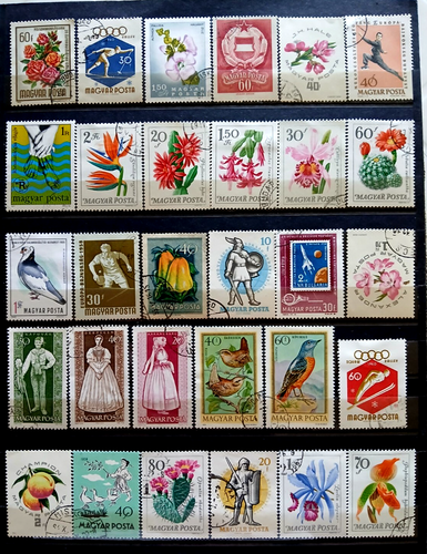 HUNGARY 130 ALL DIFFERENT MLH/CTO/USED STAMPS - Picture 3 of 5