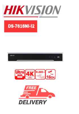 Hikvision DS-7616NI-I2 Embedded 4K NVR, Intrusion