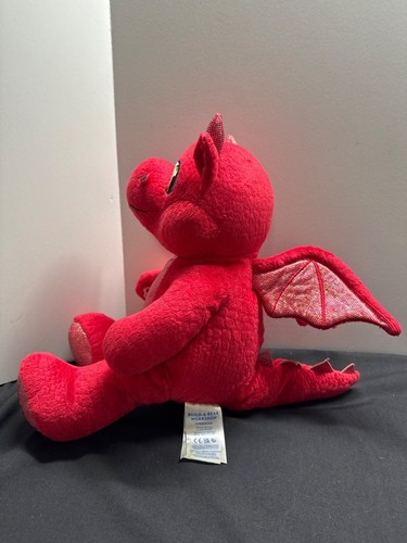 Great Wolf Lodge Red Plush Dragon Stuffed Animal With Sparkly Wings By B-A-B 15" - Picture 5 of 9