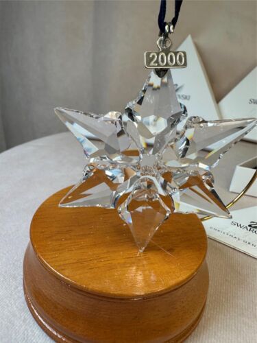 SWAROVSKI CRYSTAL 2000 ANNUAL SNOWFLAKE CHRISTMAS ORNAMENT NIB BEAUTIFUL COA - Picture 3 of 10