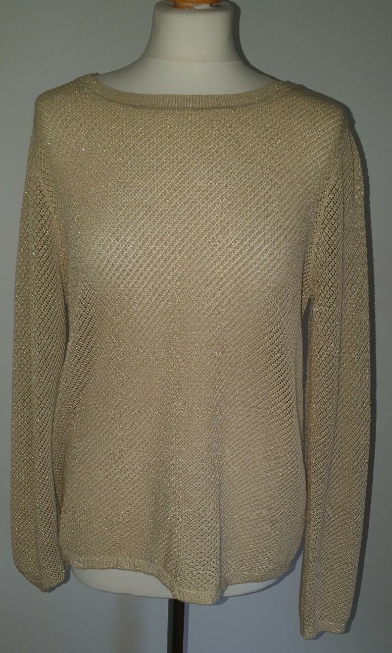 Next - Gold Mesh Jumper - Size 12 | eBay