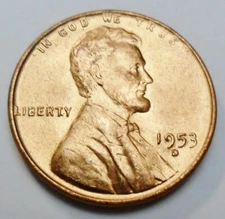 1953 D Lincoln Wheat Cent / Penny  AVE CIRCULATED  **FREE SHIPPING**