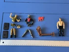 Vintage GI Joe & Mortal Kombat Action Figure & Parts Lot Liu Kang Eels Repeater