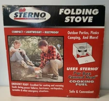 Sterno Single Burner Folding Stove item #30010 with Box 