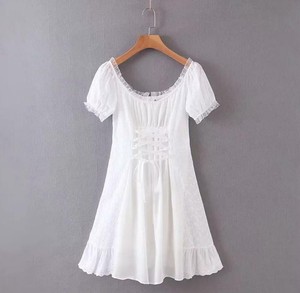 Sexy Embroidery White Lace Vintage 