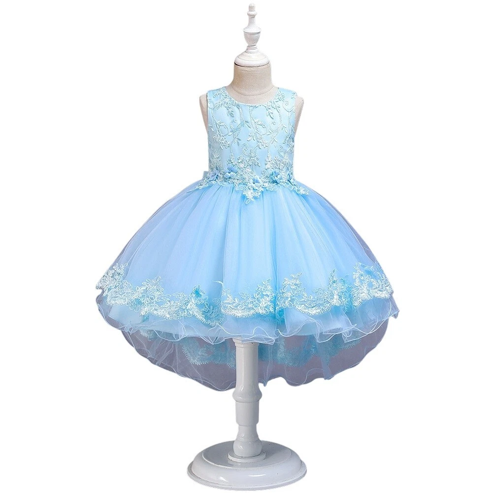 Abito Vestito Principessa Tulle Cerimonia Festa Ballo Bambina 4